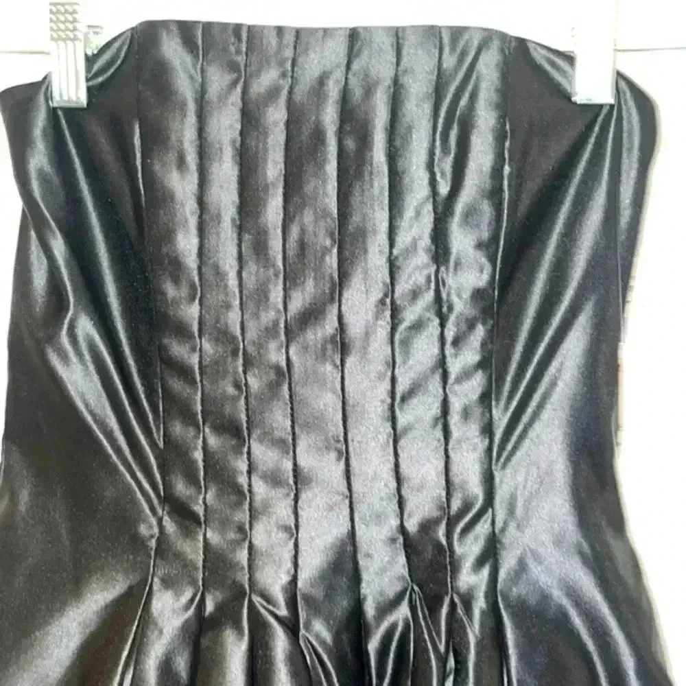 Jessica McClintock Strapless Fit & Flare Cocktail Dress Lace Trim Size 2 NWT - Picture 3 of 11
